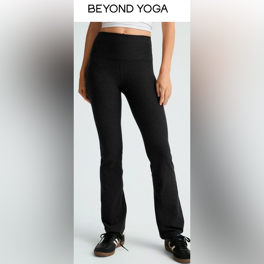 Beyond Yoga Black High-Waist Flare Leggings